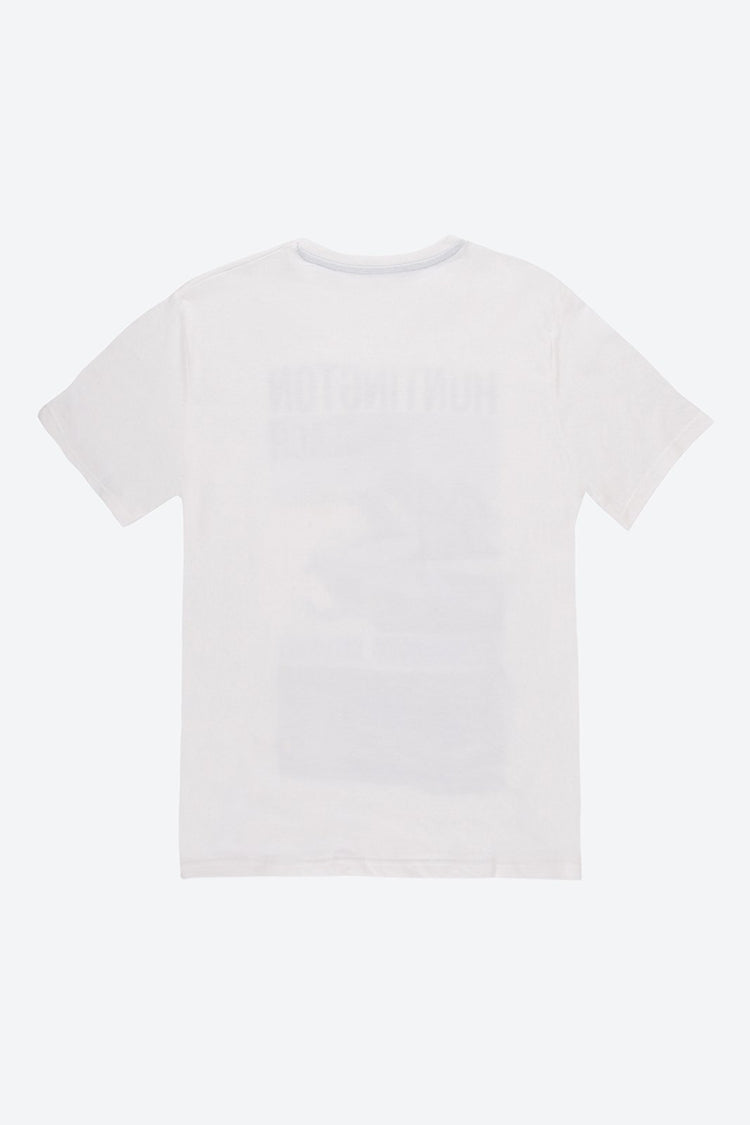 Short Sleeve Graphic Print White T-Shirt