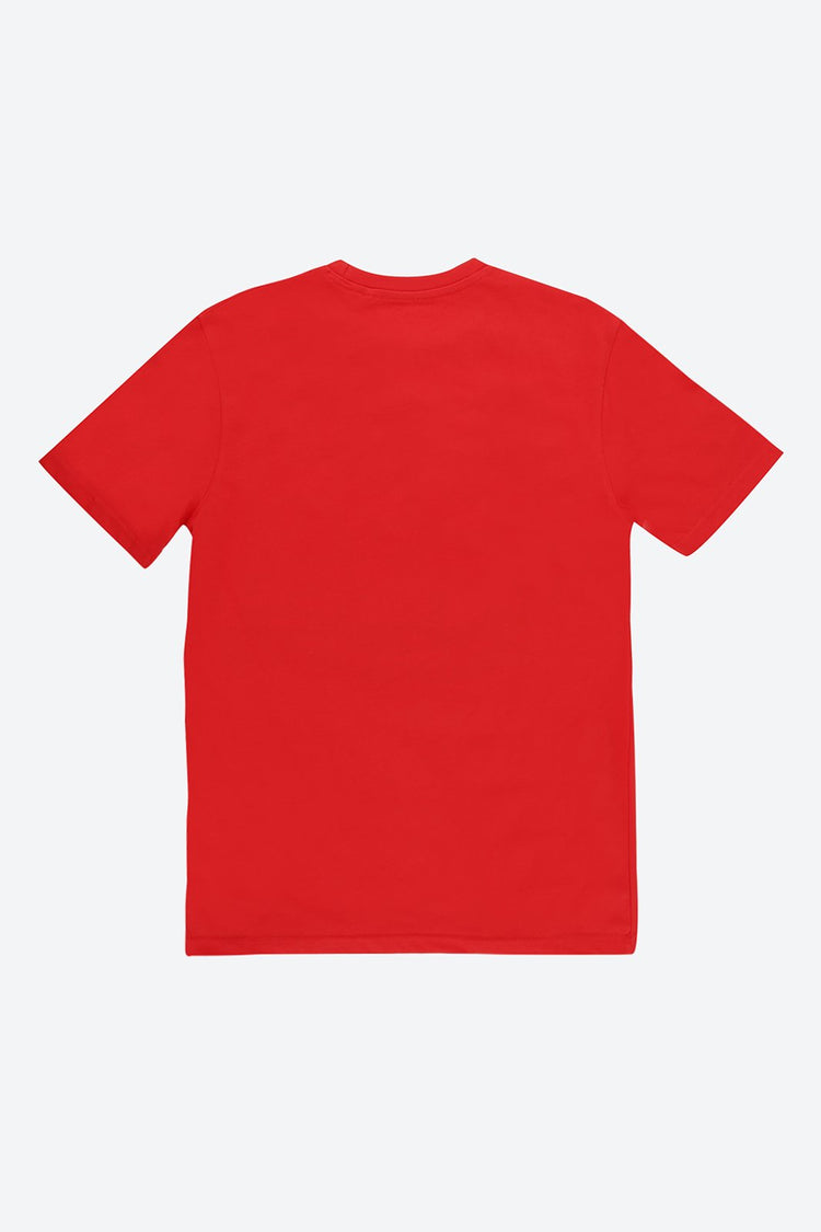Short Sleeve Graphic Print Red T-Shirt