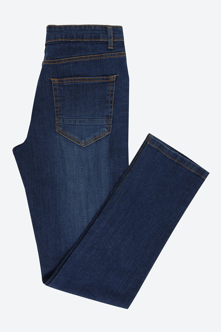 Slim Fit 5-Pocket Dark Blue Jean