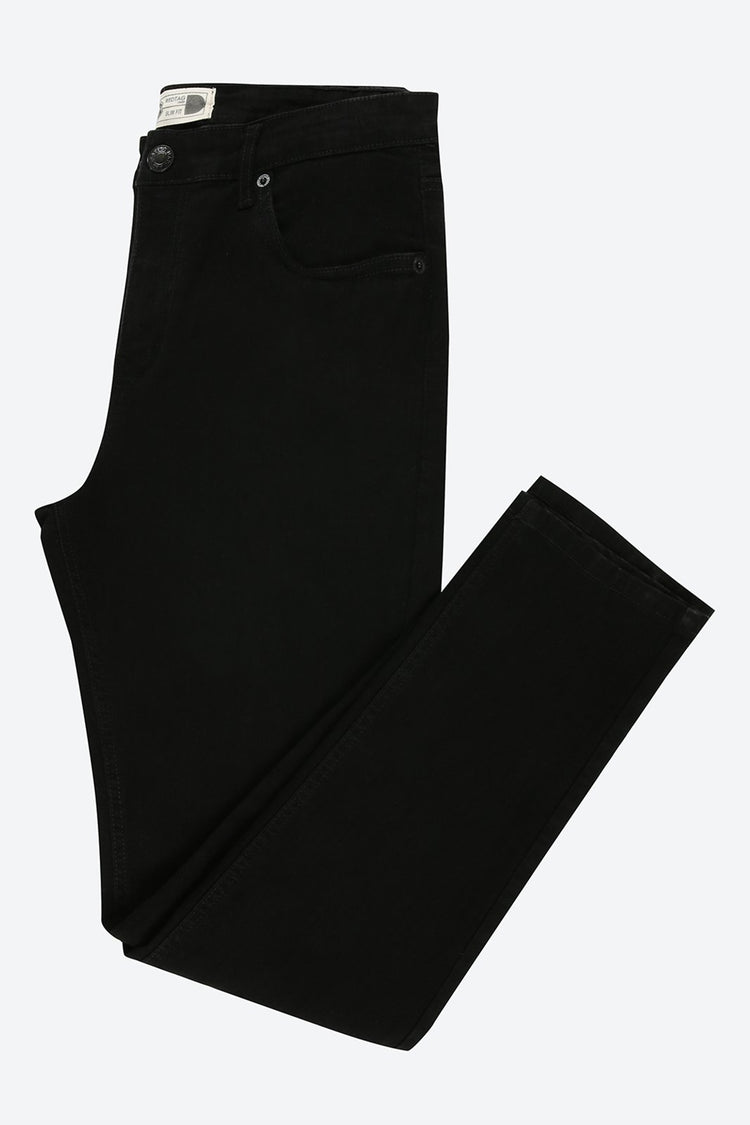 Slim Fit 5-Pocket Black Jean