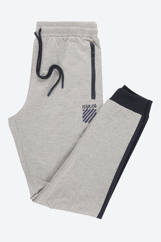 Side Cut & Sew Grey Track Pant