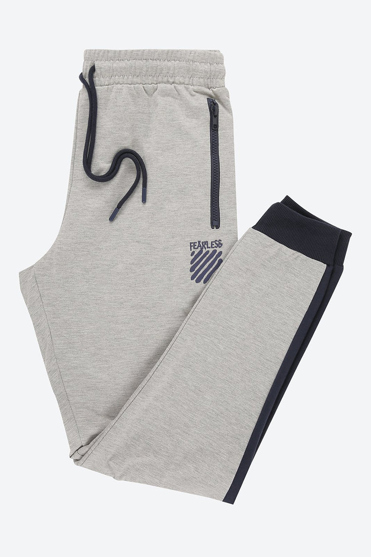 Side Cut & Sew Grey Track Pant