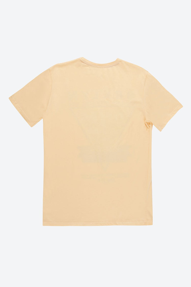 Short Sleeve Graphic Print Orange T-Shirt